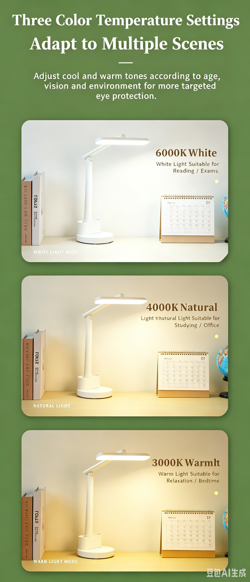 DUNDU AA‑Grade Eye‑Caring Desk Lamp, Kids‑Specific Reading Light, Foldable Bedside Lamp for College Dorm, Home Use Desk Lamp