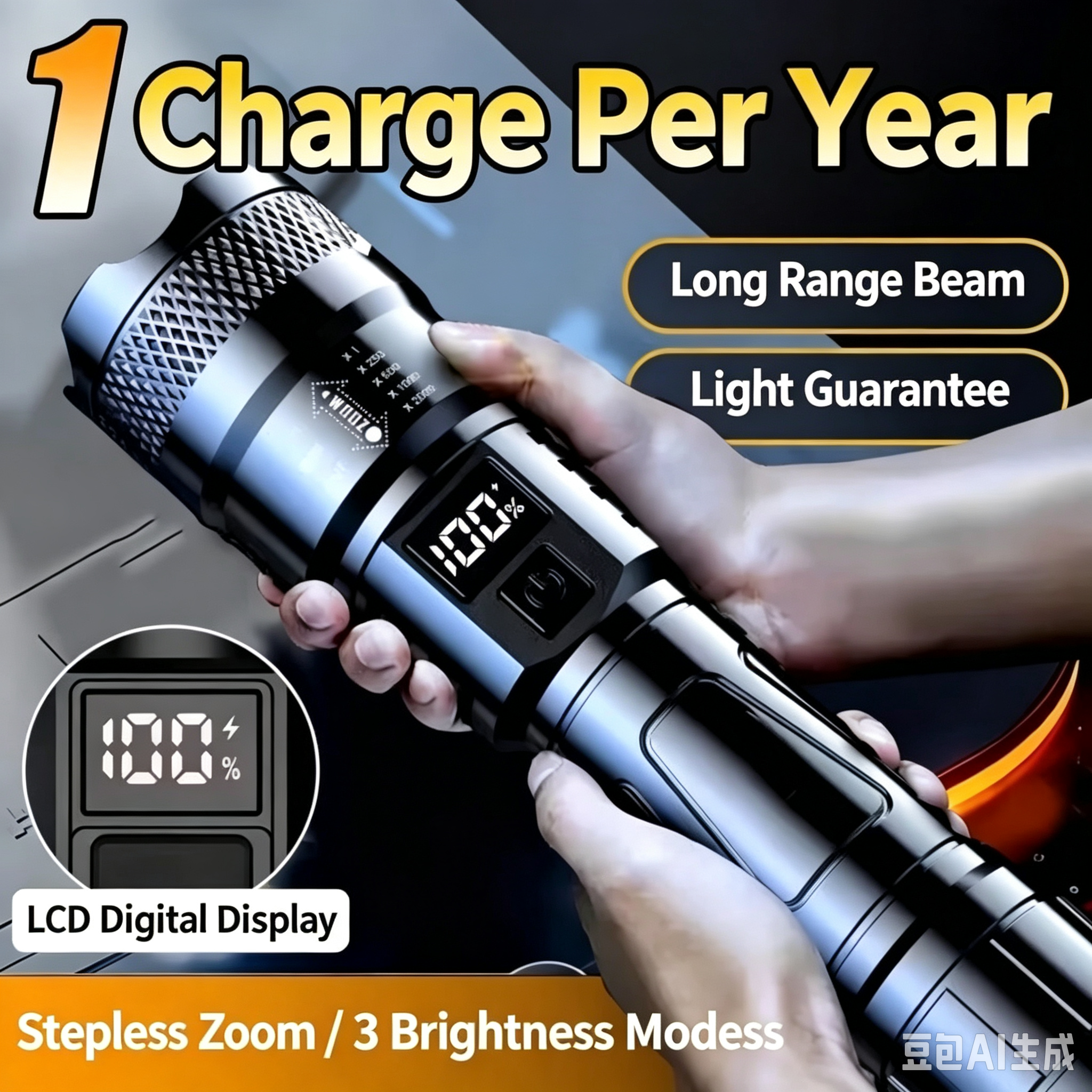 Mini Flashlight, Ultra‑Bright Multifunctional Pocket Torch, Portable Hand‑held Emergency Light, Long Distance Beam with Hat Clip for Outdoor Camping Night Fishing