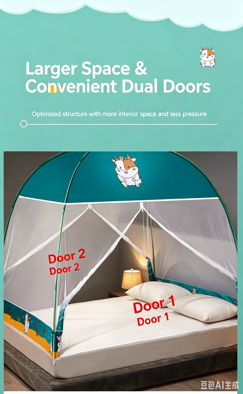 No‑Installation Mosquito Net with Dust‑Proof Top, Thickened & High‑Density Mesh, Protects Against Mosquito Bites, Home Use, Clearance Sale