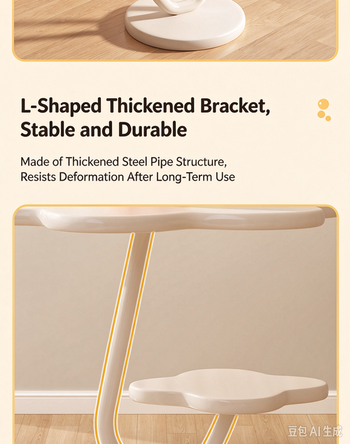 Balcony Side Table, Sofa End Table for Living Room, Small Round Table for Small Space, Internet-famous Cream Style Nightstand, Light Luxury Storage Rack