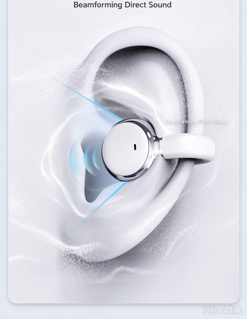 2026 New Bone Conduction Clip-on Bluetooth Headphones, Long Battery Life, 2-in-1 Wireless Earphones