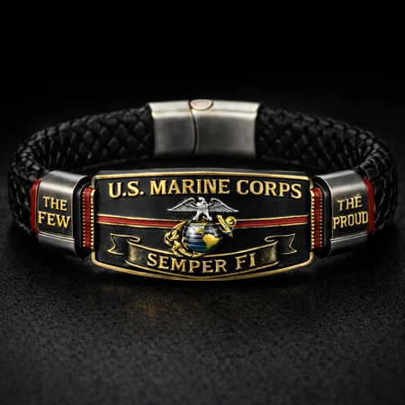 U.S. Marine Corps “Semper Fi” Bracelet(Adjustable Size), 🔥Buy 2 FREE SHIPPING!