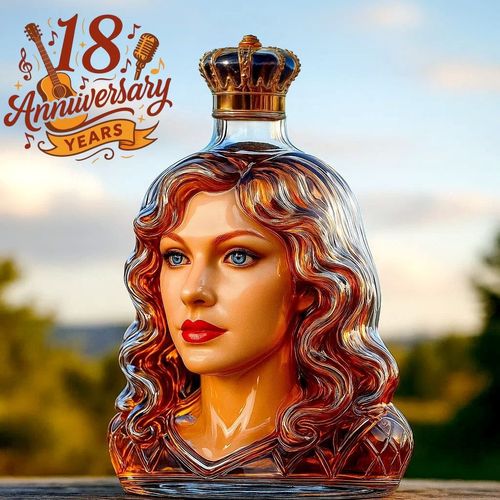 Taylor Swift 18th Anniversary Whiskey Bottle