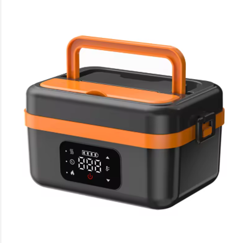 Self-heating Lunch Box with Timer, Insulation, Portable, Wireless USB Charging, Food Warmer, Rice Cooker Lunch Box