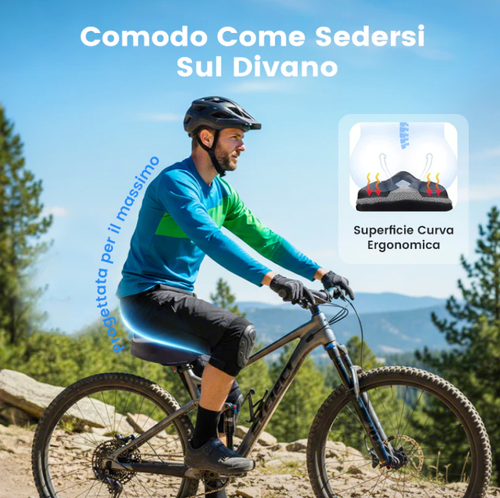 Sella per bicicletta altamente resilient