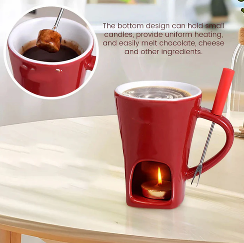 🎅2026  Hot Sale 🎁50% OFF -Ceramic Chocolate Fondue Mug
