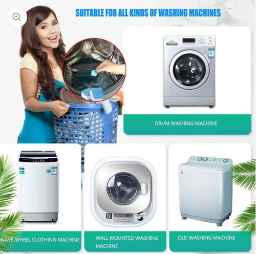 Washing Machine Deep Cleaner Tablets ( Buy 2 Get 3 FREE )