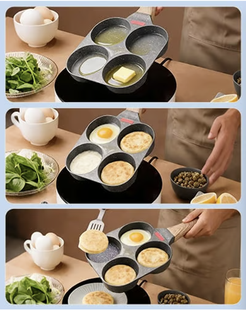 Maifan Stone Multi-Hole Egg Frying Pan