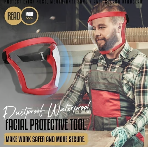 💕Anti-Fog Protective Full Face Shield（One photo, two outcomes.）
