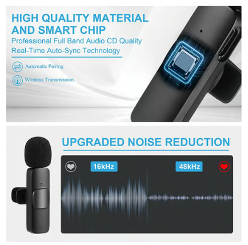 🔥New Wireless Lavalier Microphone