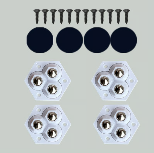 🔥 360° Swivel Triple Ball Casters Furniture Mobility Gods（Post one and get twelve.）