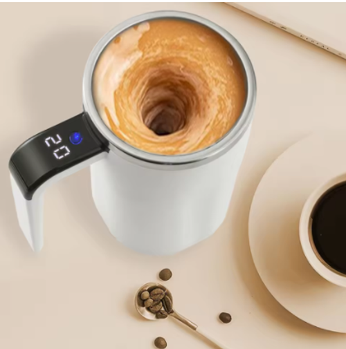 Factory Custom Smart Self-Stirring Coffee Mug - Stainless Steel Magnetic Mixing Cup with Digital Display & Temperature Control