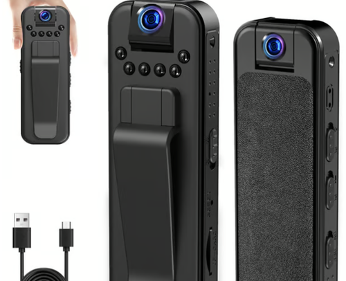 🏆Flash Sale⚡ 50K+ SOLD! Almost Gone-🔥HD 1080P Rechargeable Mini Body Camera With Night Vison&Rotating Lens📷️