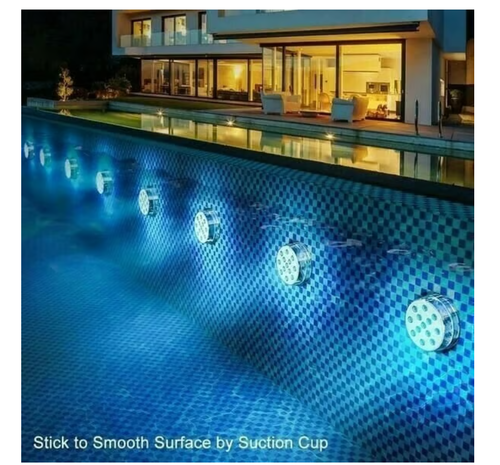 💥Buy one, get three free—end up with four💥Submersible LED Pool Lights (RF Remote Control )