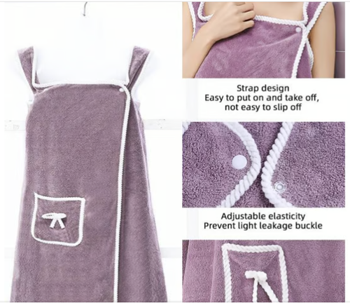 Plus Size Women's Wearable Shower Skirt