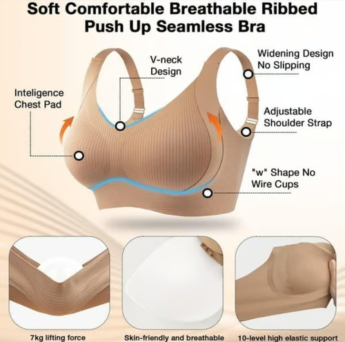 🎁Last Day Buy 1 Get 3 Packs🔥 Super firming bra | Wire-free push-up bra 👍 No more sagging breasts