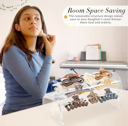 🎀Acrylic Rotating Hair Claw Clip Holder