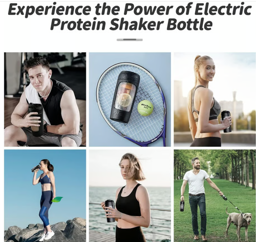 Electric Protein Shaker Bottle
