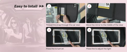 🔥SUMMER HOT SALE 50% OFF🔥Sun Visor Makeup Mirror