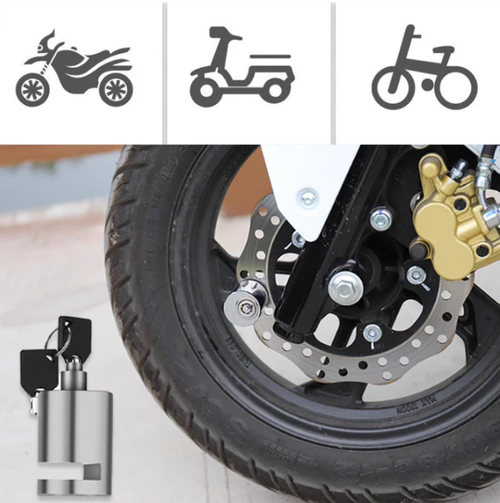 Lucchetto antifurto a disco per mot