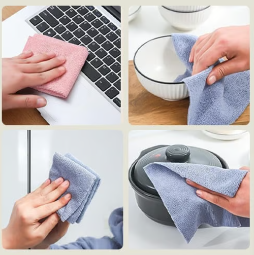 Microfiber Cleaning Cloths in a tissue box! 📦