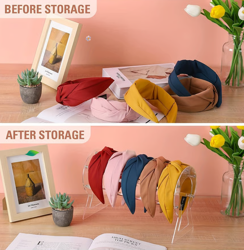 🎀Acrylic Rotating Hair Claw Clip Holder