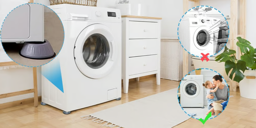 Keep Your Washer Steady & Quiet. Say goodbye to shaking, walking, and noise.（Buy 1 Get 4）