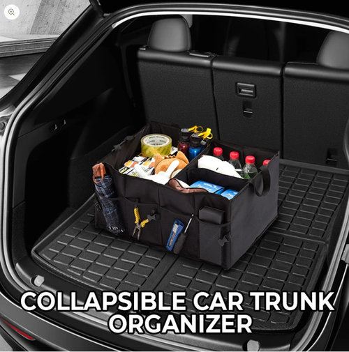 Large-Capacity Collapsible Car Trunk Organizer – whitestitchs