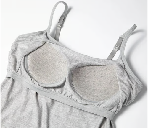 Loose-fitting Tank Top With Built-in Bra（Buy one）（Plus-size underwear, please specify color and size.）