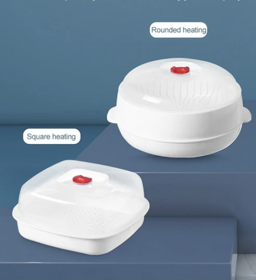 🍲 50% OFF NOW! 🔥 Microwave Steamer Oven - Healthy Steam Cooking & Defrosting, Compact Design for Easy Storage 🥦📦