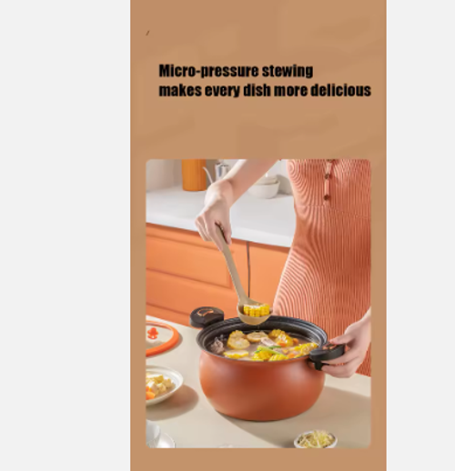 Hot Selling Pumpkin Shape Household Multifunctional Soup Making Integrated Non Stick Micro Pressure Cooker
