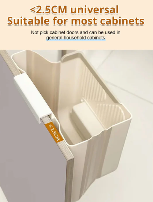 🗑️50% OFF NOW!🕒Foldable Hanging Trash Can – Space Saving, Leak Proof & Easy to Clean🧼