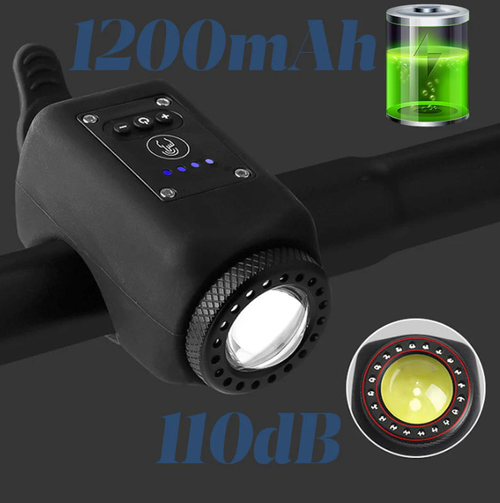 🔥Outdoor Waterproof Bike Headlight with Horn