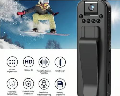🏆Flash Sale⚡ 50K+ SOLD! Almost Gone-🔥HD 1080P Rechargeable Mini Body Camera With Night Vison&Rotating Lens📷️