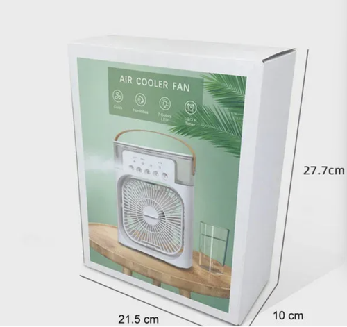 Water Mist Spray Fan, High Grade White Water Cooled Fan Portable for Tabletop