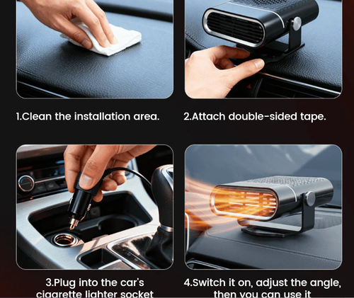 Car heater defrosting