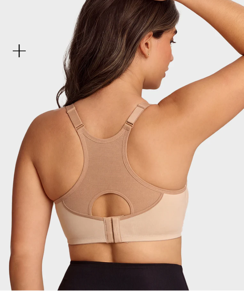 Unlined External Underwire Full Coverage Sports Bra