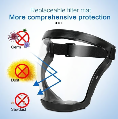💕Anti-Fog Protective Full Face Shield（One photo, two outcomes.）
