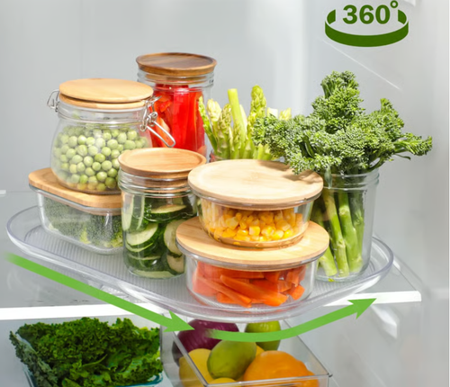 New Lazy Susans Turntable Organizer for Refrigerator