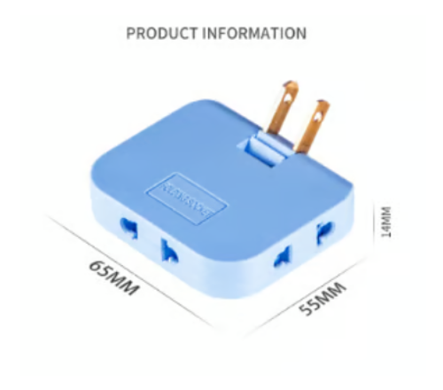 180 Degrees Rotatable Socket Converter