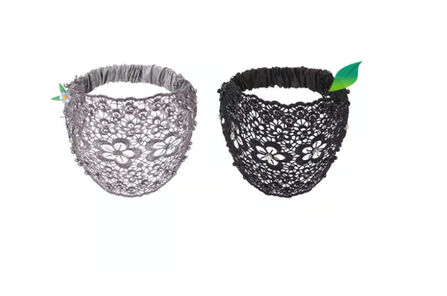 Plum Blossom Hollow Beaded Wide Headband