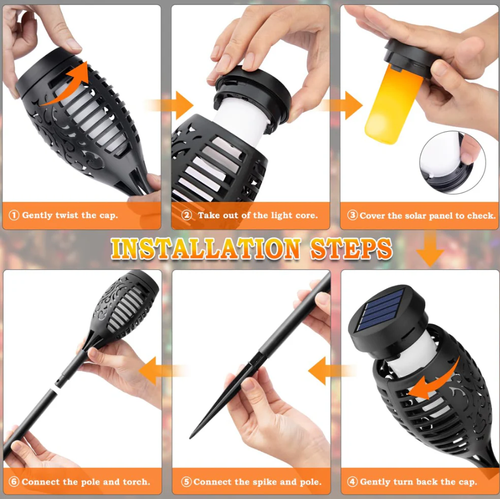 🔥2026 Solcellslampor - Utomhusdekor med flammande eld