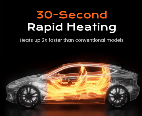 Car heater defrosting