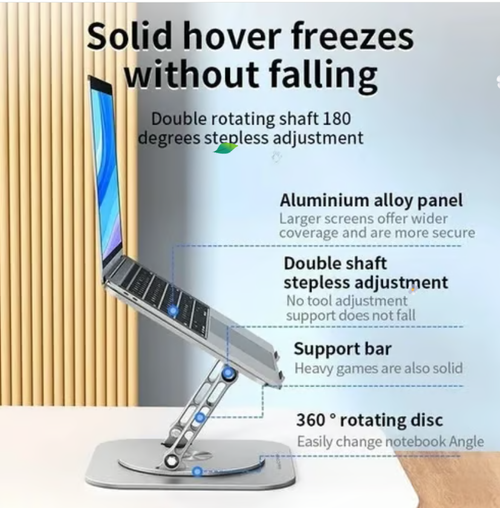 Laptop Stand 360° Aluminum Alloy Swivel Stand