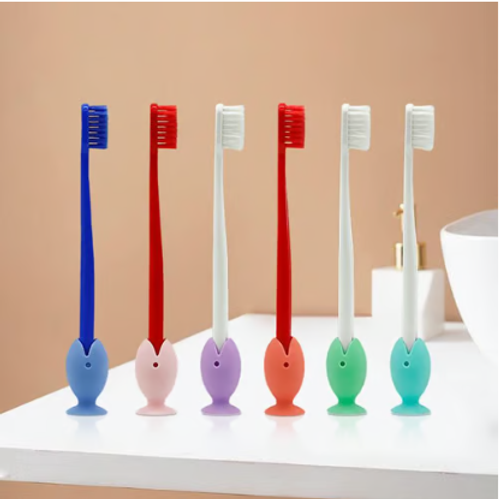 Cute Standing Tooth Brush Cover Cap（Shoot 1, Shoot 2）