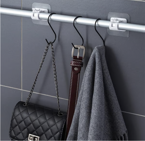 🔥Nail-Free Adjustable Curtain Rod Holders (Set of 2)