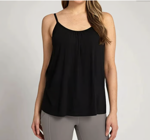 Loose-fitting Tank Top With Built-in Bra（Buy one）（Plus-size underwear, please specify color and size.）
