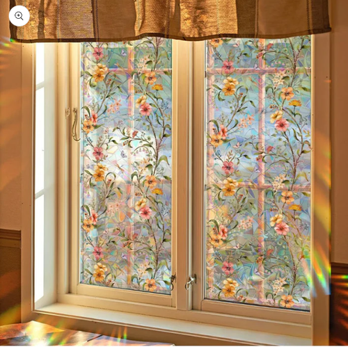 🔥 Static patterned window sticker