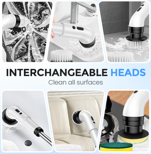 Multifunctional extendable electric cleaning brush