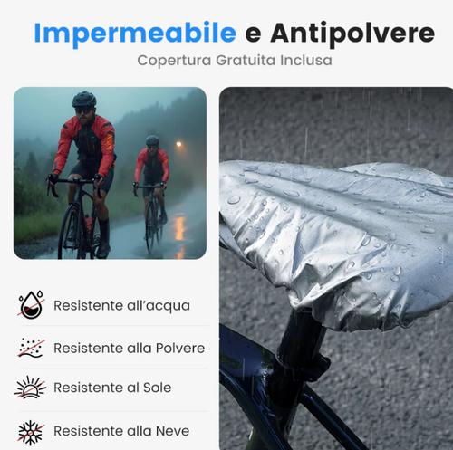 Sella per bicicletta altamente resilient